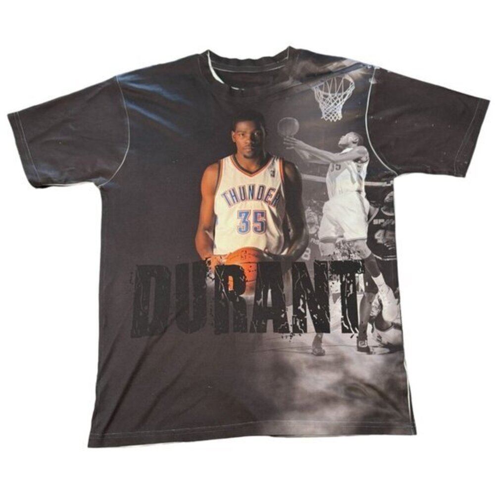 Kevin Durant Thunder 35 All Over Print‎ Graphic T Shirt Mens XL |G1
